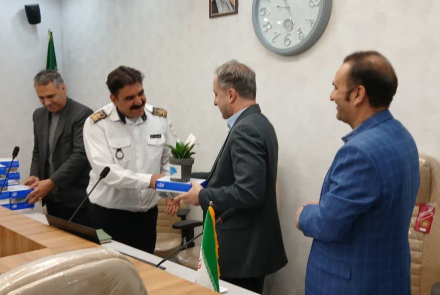 جلسه صمیمی دکتر شهرام مظاهری تهرانی رئیس بیمارستان با پرسنل حراست؛