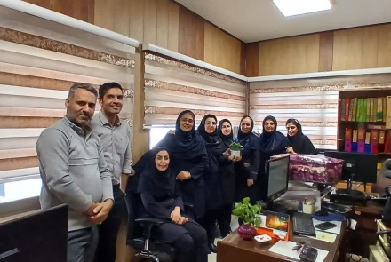 تجلیل از همکاران واحد بهبود کیفیت بیمارستان